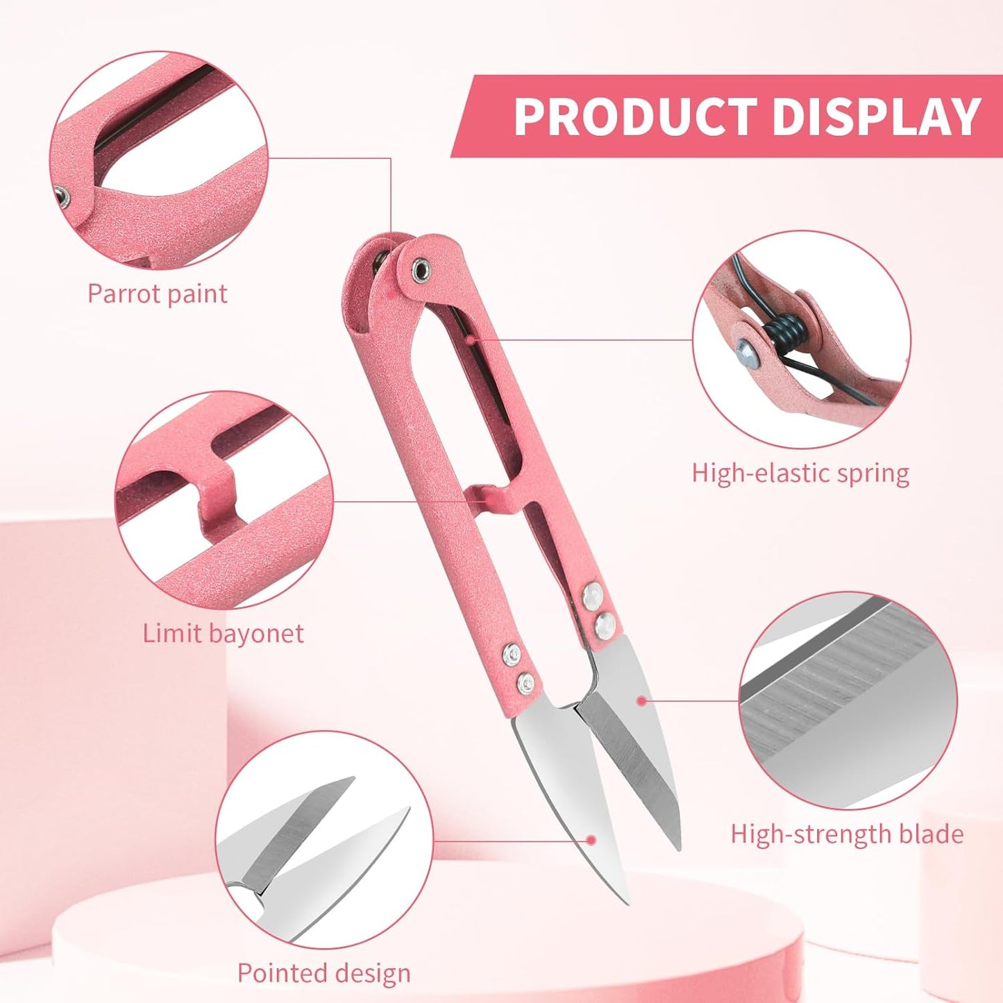 3-Piece High-Carbon Steel Thread Snips